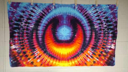Blue Gem 💎 Tie-Dye Tapestry