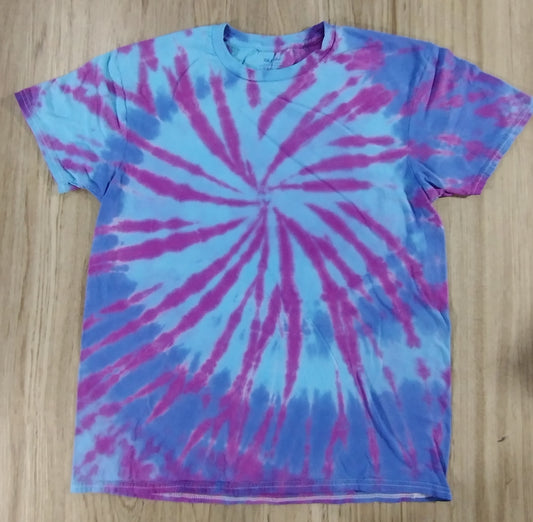 Blue Raspberry Swirl 🍥 Tie-Dye T-Shirt