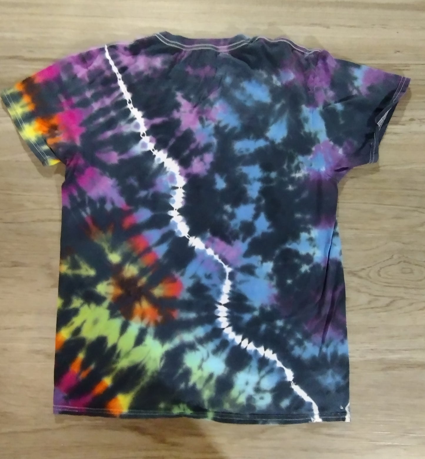 Lightning Bolt With Rainbow Colors Tie-Dye T-Shirt