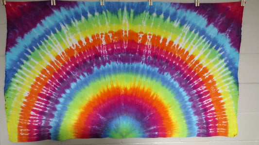 Rainbow tie-dye tapestry