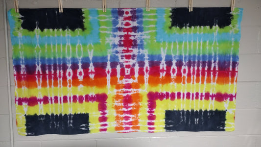 Shroud Cross tie-dye tapestry